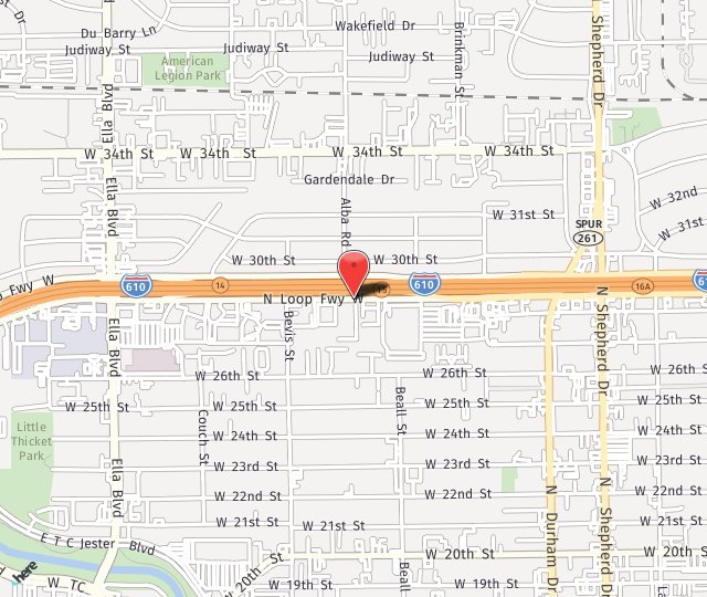 Location Map: 1111 North Loop W Houston, TX 77008